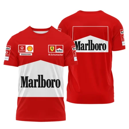 2004 WDC Michael Schumacher Race Suit Ferrari F1 T-Shirt BLVAMC020925A12TS - F1 Fan Gear