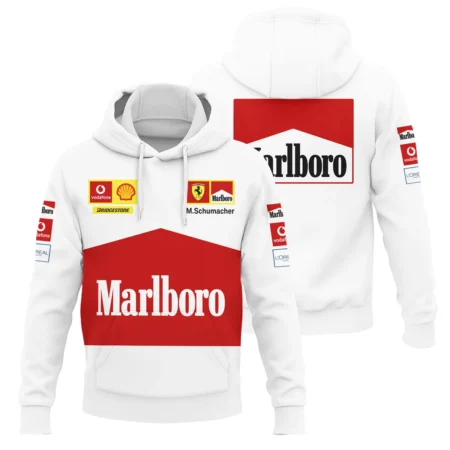 2004 White Version Michael Schumacher Race Suit Ferrari F1 Hoodie BLVAMC020925A10HD - Race Day Design