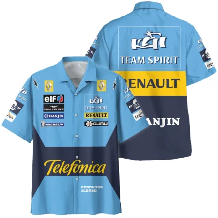 2005 Fernando Alonso Racing Suit Renault F1 Hawaiian Shirt BLVAFA030925A5HW - Race Day Design