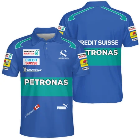 2005 Jacques Villeneuve Racing Suit F1 Polo Shirt BLJV10825A7PL - F1 Fan Gear