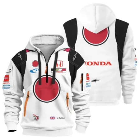 2005 Jenson Button Racing Suit BAR Honda F1 Hoodie Half Zip BLVAJB010925A3HDF - Formula Racing Apparel