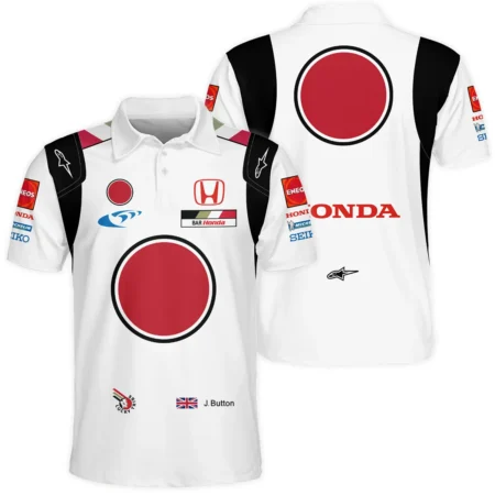 2005 Jenson Button Racing Suit BAR Honda F1 Polo Shirt BLVAJB010925A3PL - Motorsport Apparel