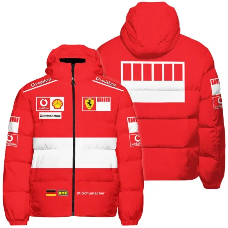 2006 Michael Schumacher Race Suit Ferrari F1 Down & Puffer Jackets BLVAMC020925A6HCJ - Racing Lifestyle Clothing