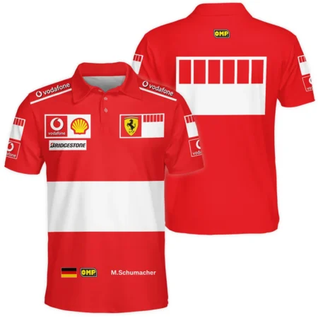 2006 Michael Schumacher Race Suit Ferrari F1 Polo Shirt BLVAMC020925A6PL - Pit Lane Clothing