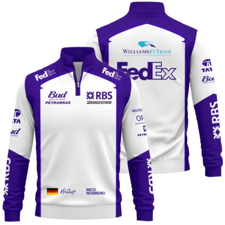 2006 Nico Rosberg Racing Suit Williams F1 Quarter-Zip Sweatshirt BLVANR281125A2QZS - Race Day Design