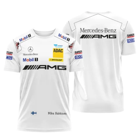 2007 Mika Hakkinen Racing Suit Mercedes T-Shirt BLVAMH271025A5TS - Racing Lifestyle Clothing