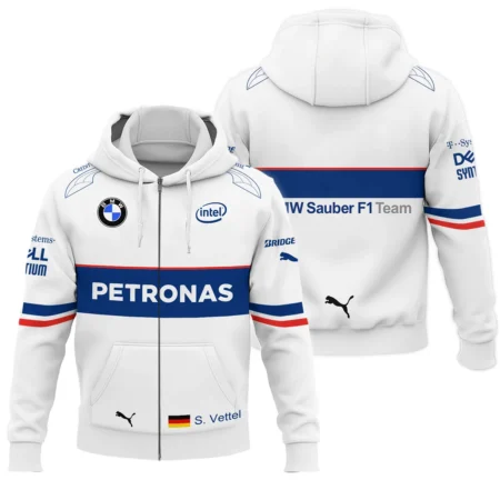 2007 Sebastian Vettel Racing Suit BMW F1 Zipper Hoodie BLVASV110925A1ZHD - Trackside Outfit