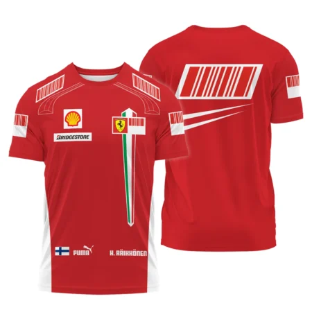 2007 WDC Kimi Raikkonen Racing Suit Ferrari T-Shirt BLVAKR191125A10TS - Trackside Outfit