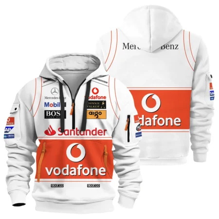 2008 Lewis Hamilton Racing Suit McLaren F1 Hoodie Half Zip BLVALH260825A9HDF - Racing Lifestyle Clothing