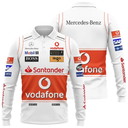 2008 Lewis Hamilton Racing Suit McLaren F1 Long Polo Shirt BLVALH260825A9LPL - F1 Fan Gear