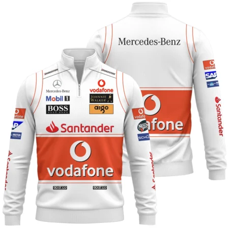 2008 Lewis Hamilton Racing Suit McLaren F1 Quarter-Zip Sweatshirt BLVALH260825A9QZS - Race Day Outfit