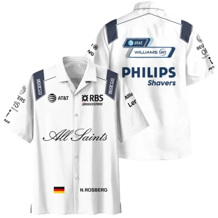 2008 Nico Rosberg Racing Suit Williams F1 Hawaiian Shirt BLVANR281125A3HW - Motorsport Apparel