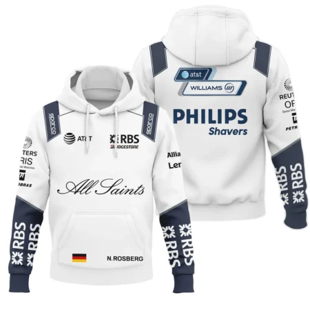 2008 Nico Rosberg Racing Suit Williams F1 Hoodie BLVANR281125A3HD - Racing Lifestyle Clothing