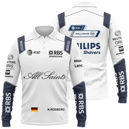 2008 Nico Rosberg Racing Suit Williams F1 Long Polo Shirt BLVANR281125A3LPL - Trackside Outfit