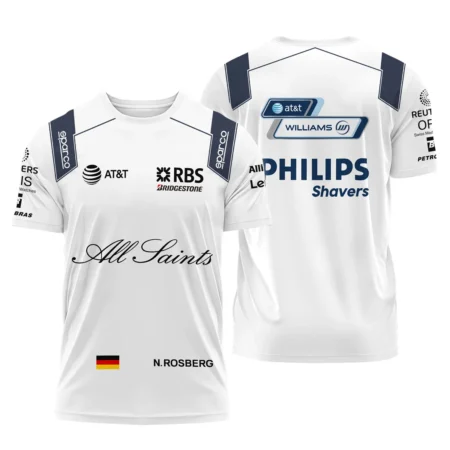 2008 Nico Rosberg Racing Suit Williams F1 T-Shirt BLVANR281125A3TS - Pit Lane Clothing