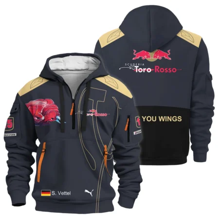 2008 Sebastian Vettel Racing Suit Toro Rosso F1 Hoodie Half Zip BLVASV110925A9HDF - Trackside Outfit