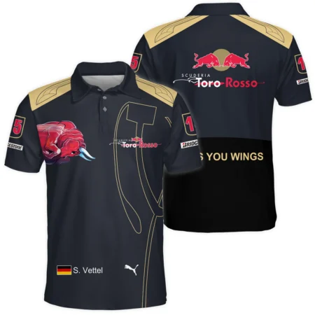 2008 Sebastian Vettel Racing Suit Toro Rosso F1 Polo Shirt BLVASV110925A9PL - Formula Racing Apparel