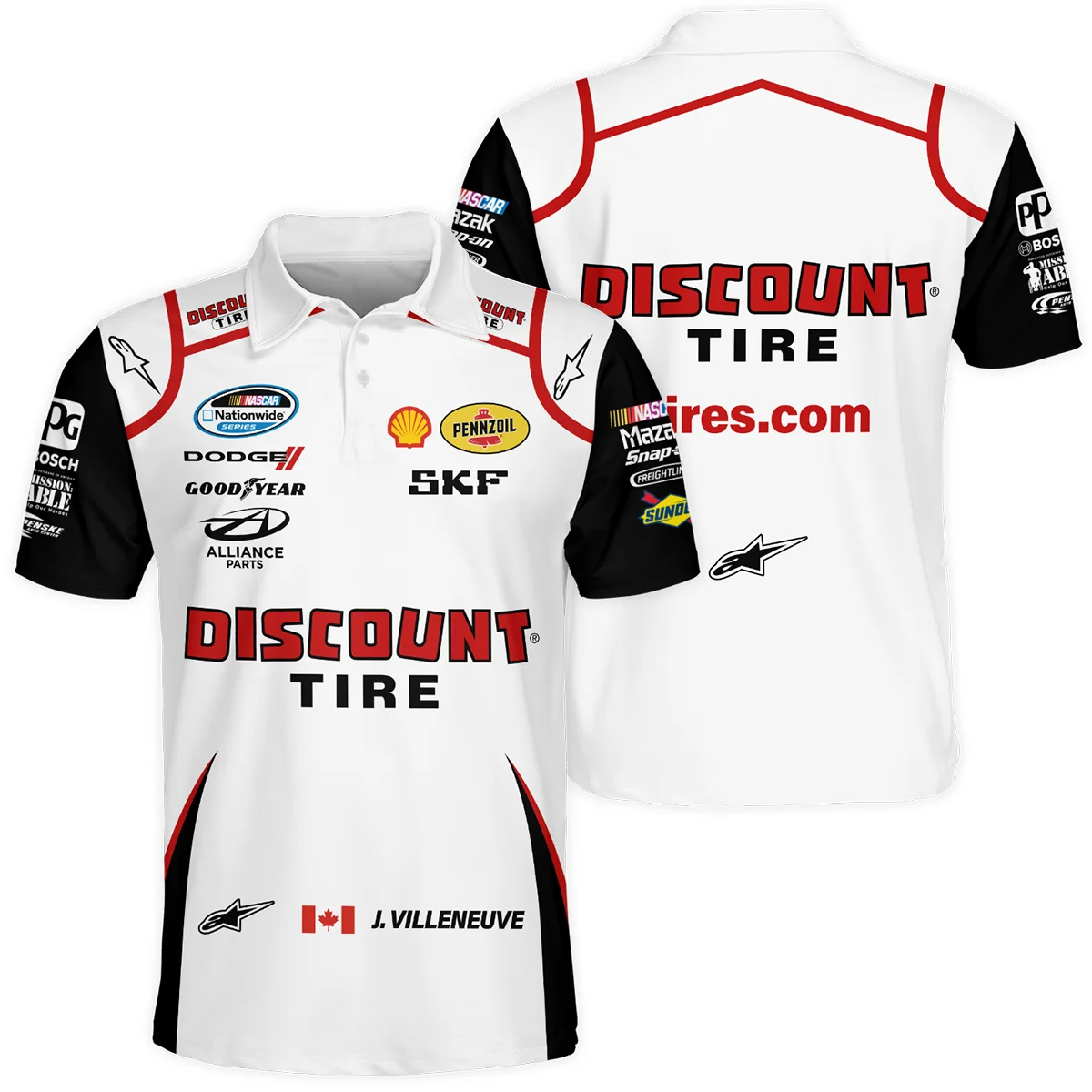 2011 Jacques Villeneuve Racing Suit F1 Polo Shirt BLJV10825A9PL