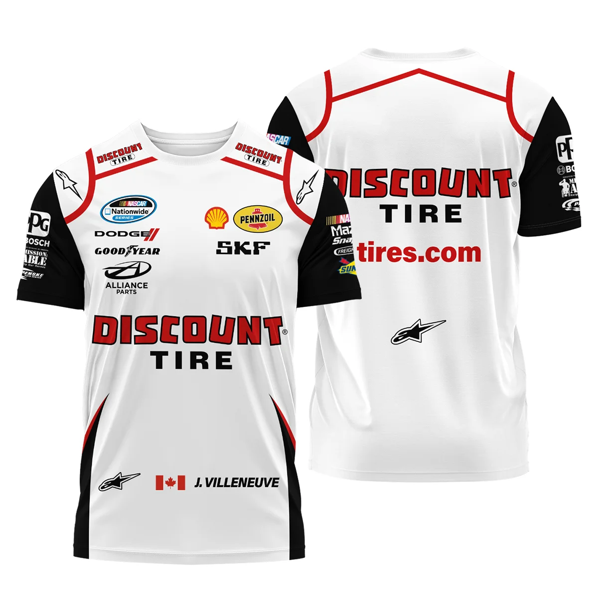 2011 Jacques Villeneuve Racing Suit F1 T-Shirt BLJV10825A9TS