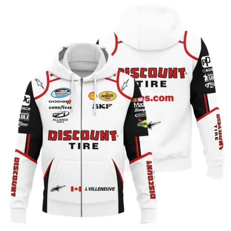 2011 Jacques Villeneuve Racing Suit F1 Zipper Hoodie BLJV10825A9ZHD - Trackside Outfit