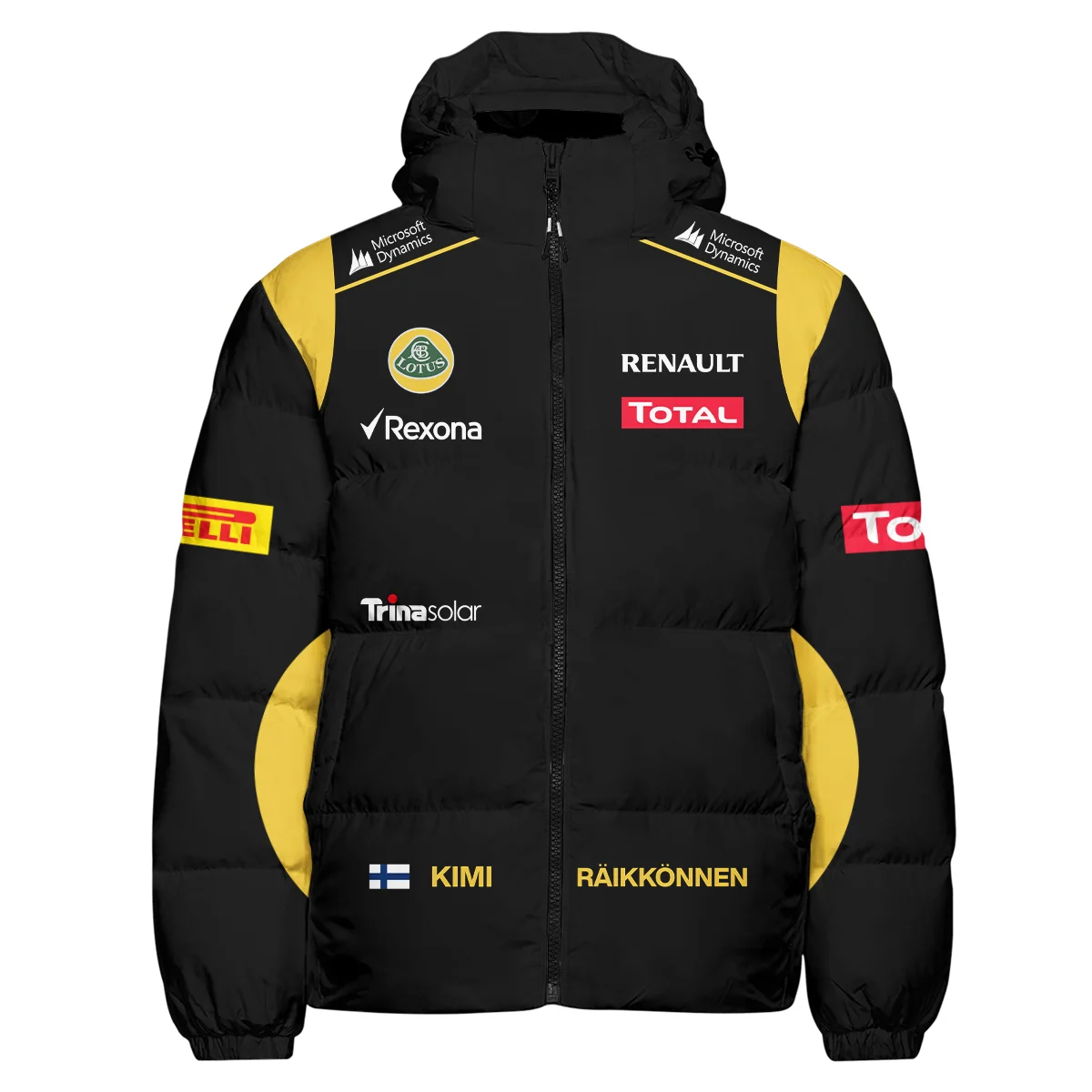 2012 Kimi Raikkonen Racing Suit Lotus Down & Puffer Jackets BLVAKR191125A5HCJ - Image 2