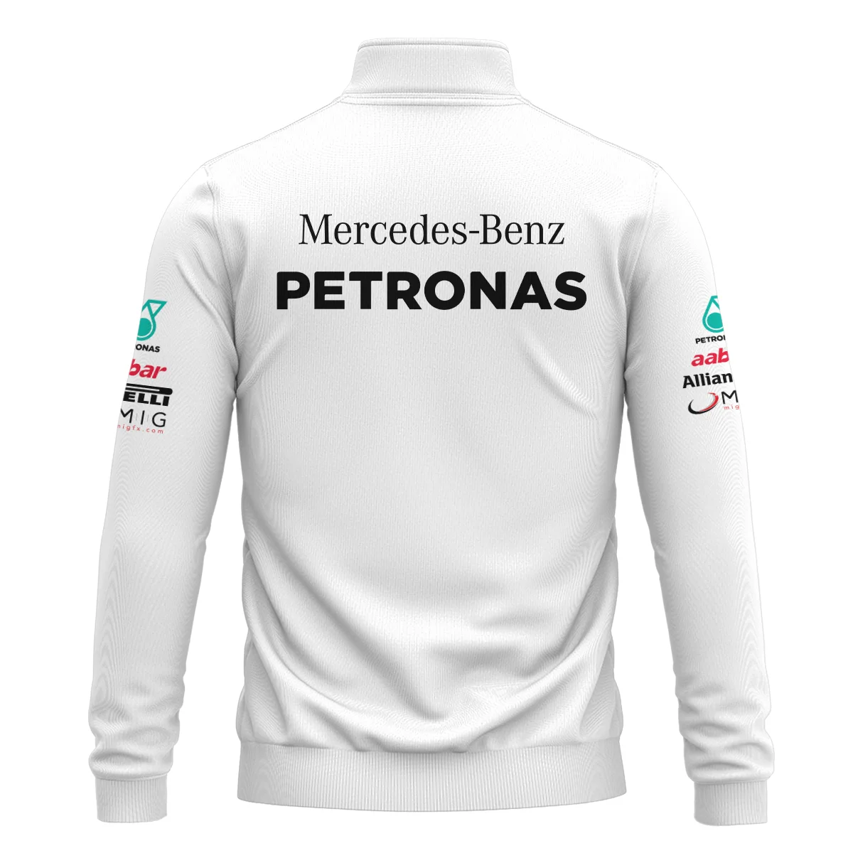2012 Michael Schumacher Race Suit Mercedes F1 Quarter-Zip Sweatshirt BLVAMC020925A2QZS - Image 3