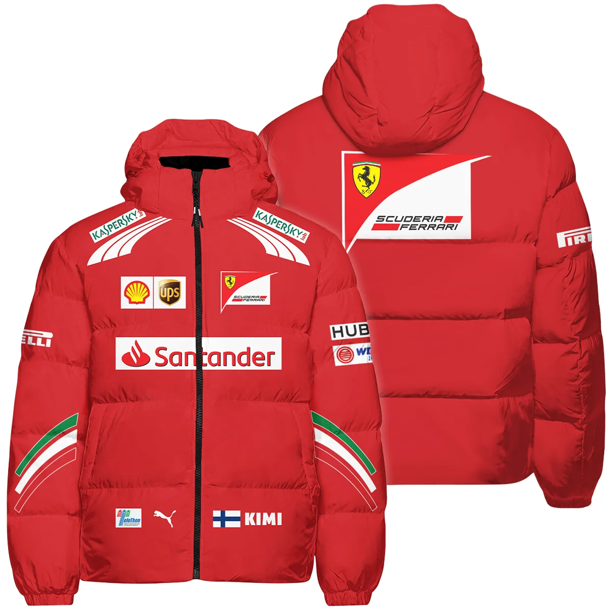 2014 Kimi Raikkonen Racing Suit Ferrari F1 Down & Puffer Jackets BLVAKR191125A11HCJ - Race Day Outfit