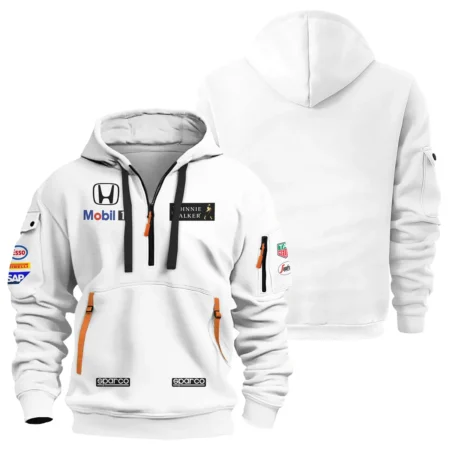 2015 Jenson Button Racing Suit McLaren F1 Hoodie Half Zip BLVAJB010925A6HDF - Trackside Outfit