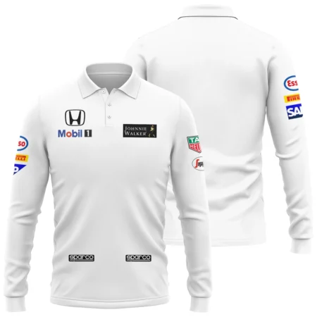 2015 Jenson Button Racing Suit McLaren F1 Long Polo Shirt BLVAJB010925A6LPL - Race Day Outfit