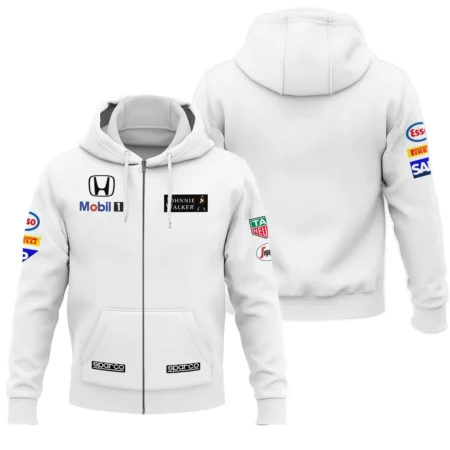 2015 Jenson Button Racing Suit McLaren F1 Zipper Hoodie BLVAJB010925A6ZHD - Race Day Design