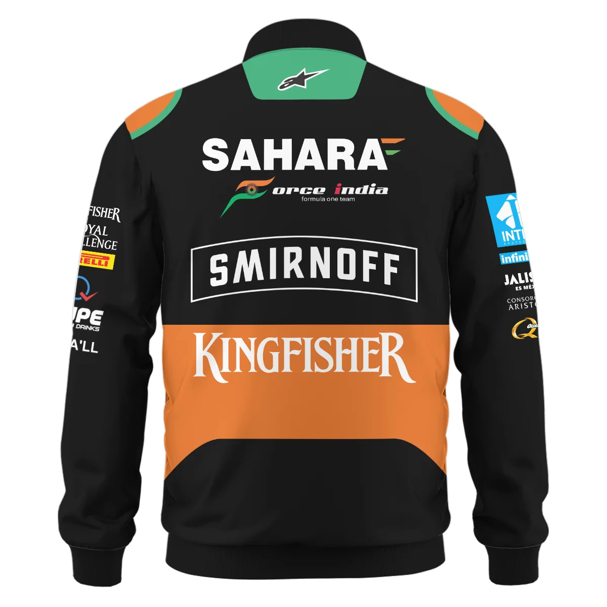 2015 Sergio Perez Racing Suit Force India F1 Bomber BLVASP170925A7BB - Image 3