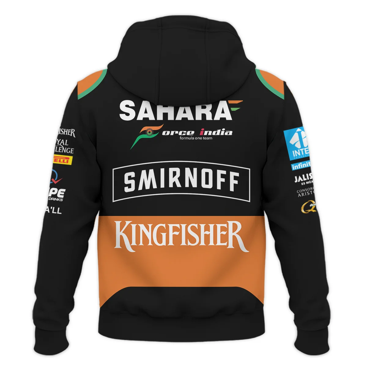 2015 Sergio Perez Racing Suit Force India F1 Hoodie BLVASP170925A7HD - Image 3