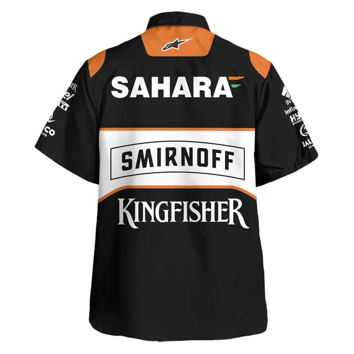 2016 Sergio Perez Racing Suit Force India F1 Hawaiian Shirt BLVASP170925A6HW - Image 3