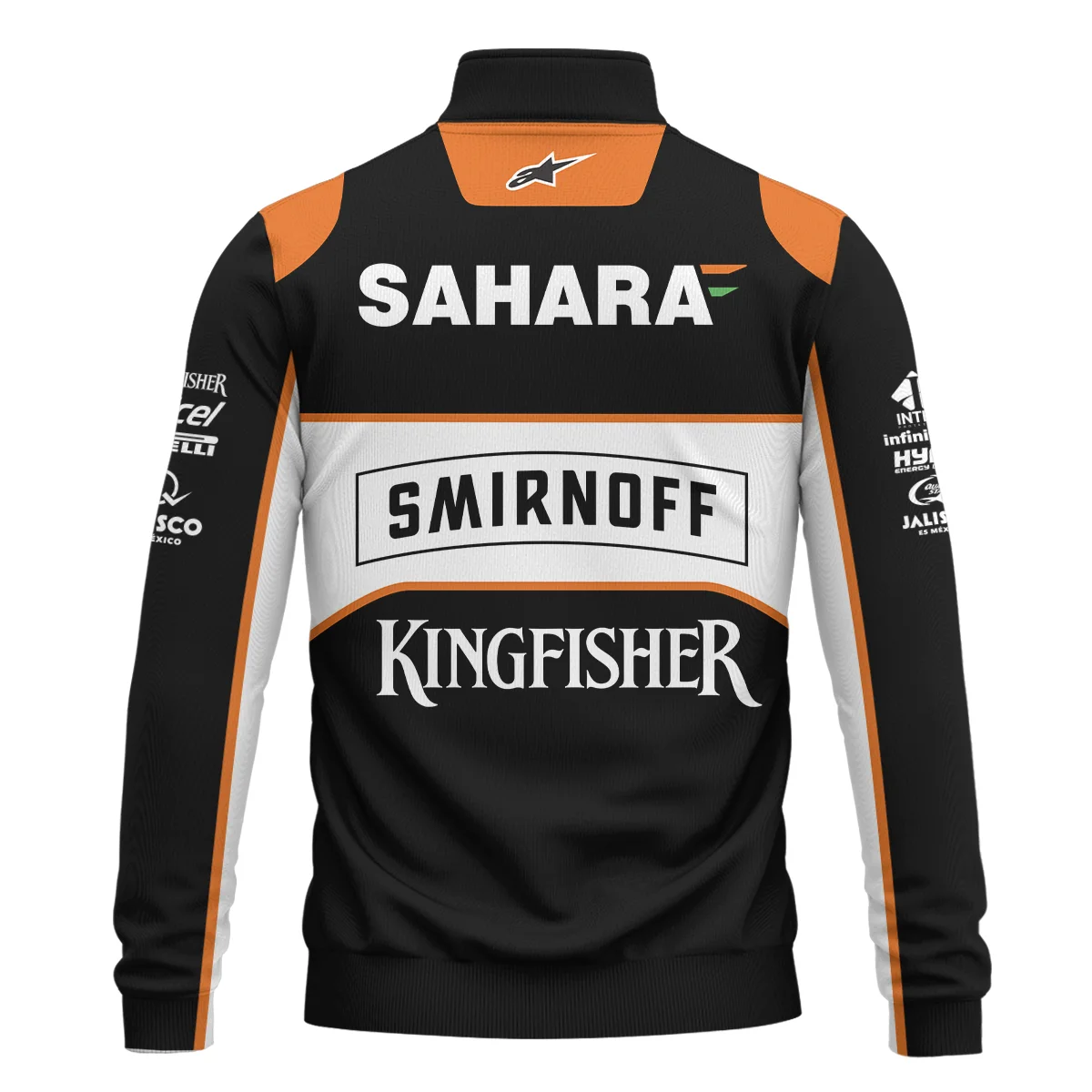 2016 Sergio Perez Racing Suit Force India F1 Quarter-Zip Sweatshirt BLVASP170925A6QZS - Image 3