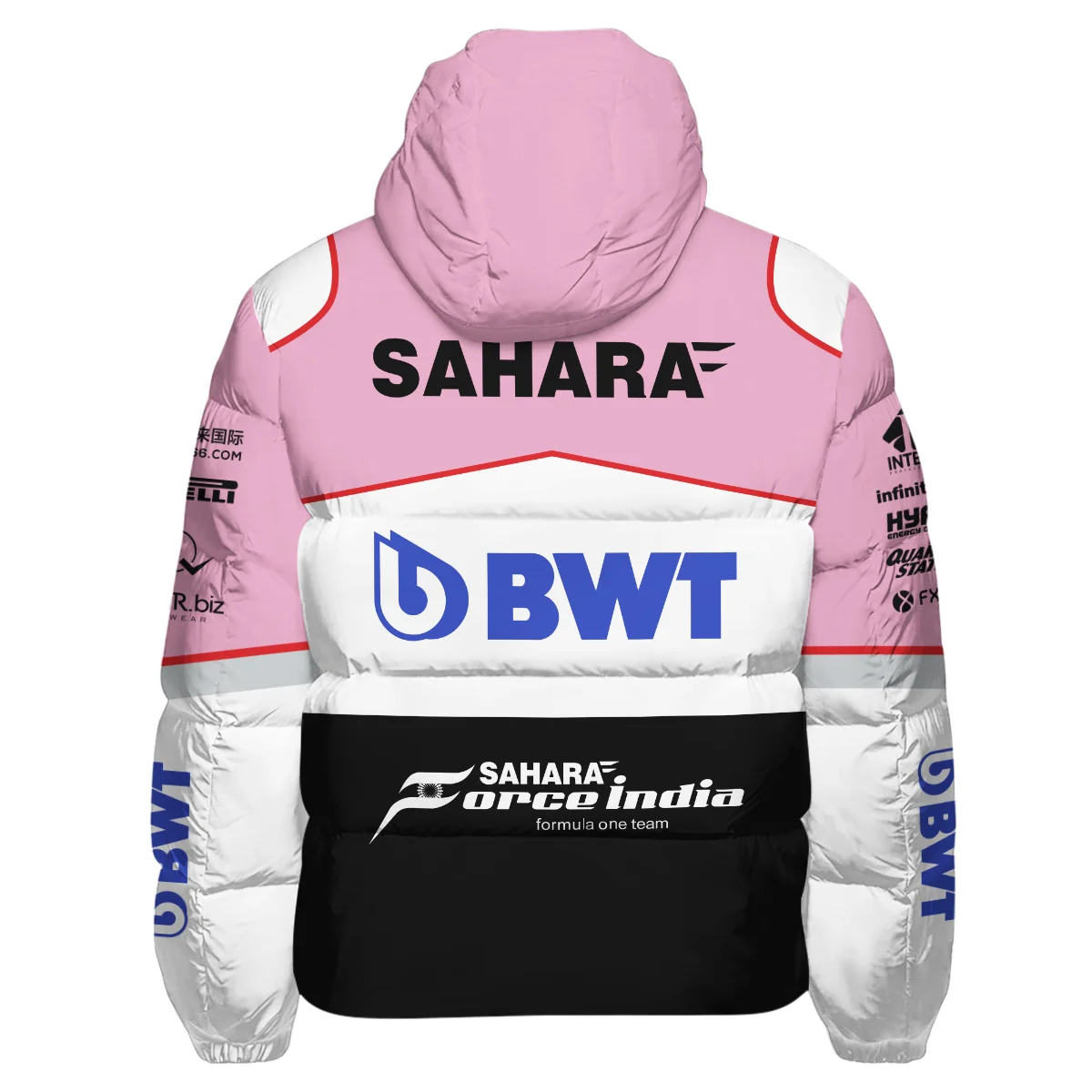 2017 George Russell Racing Suit Force India F1 Down & Puffer Jackets BLVAGR080925A7HCJ - Image 3