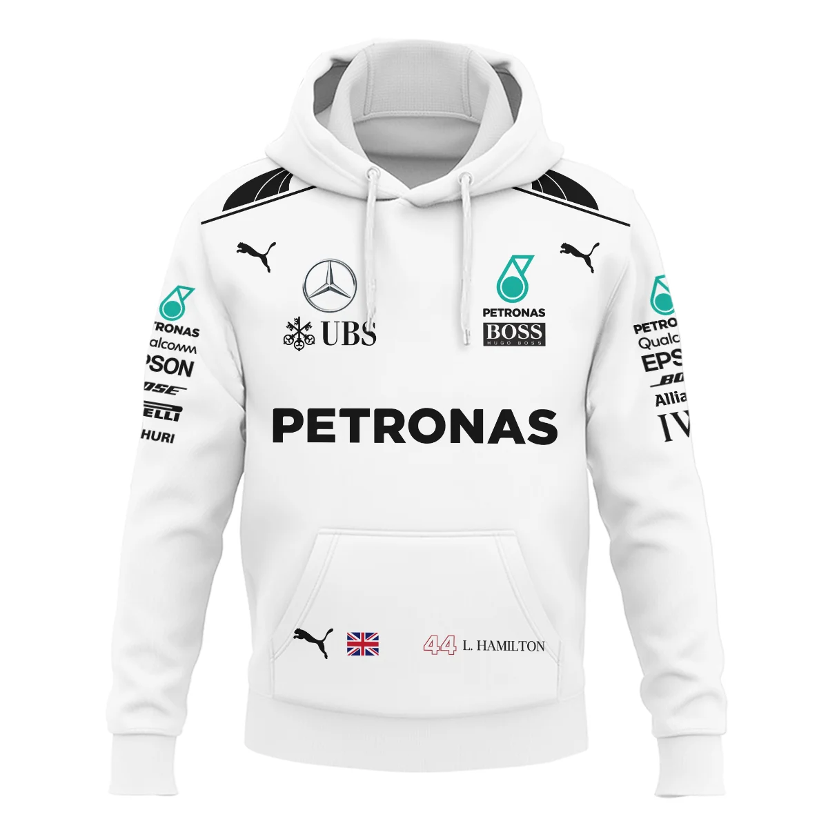 2017 Lewis Hamilton Racing Suit Mercedes F1 Hoodie BLVALH260825A7HD - Image 2