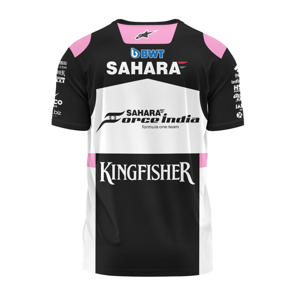 2017 Sergio Perez Racing Suit Force India F1 T-Shirt BLVASP170925A5TS - Image 3