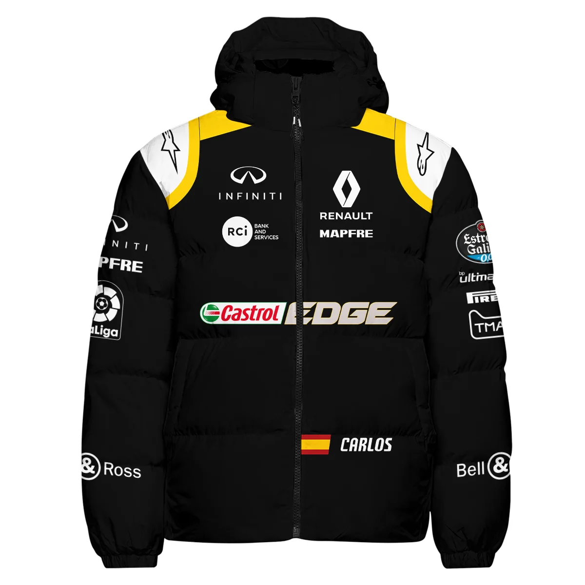 2018 Carlos Sainz Racing Suit Renault F1 Down & Puffer Jackets BLVACS190825A1HCJ - Image 2