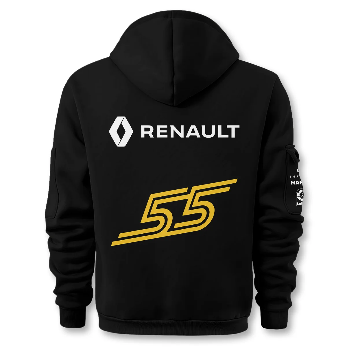 2018 Carlos Sainz Racing Suit Renault F1 Hoodie Half Zip BLVACS190825A1HDF - Image 3