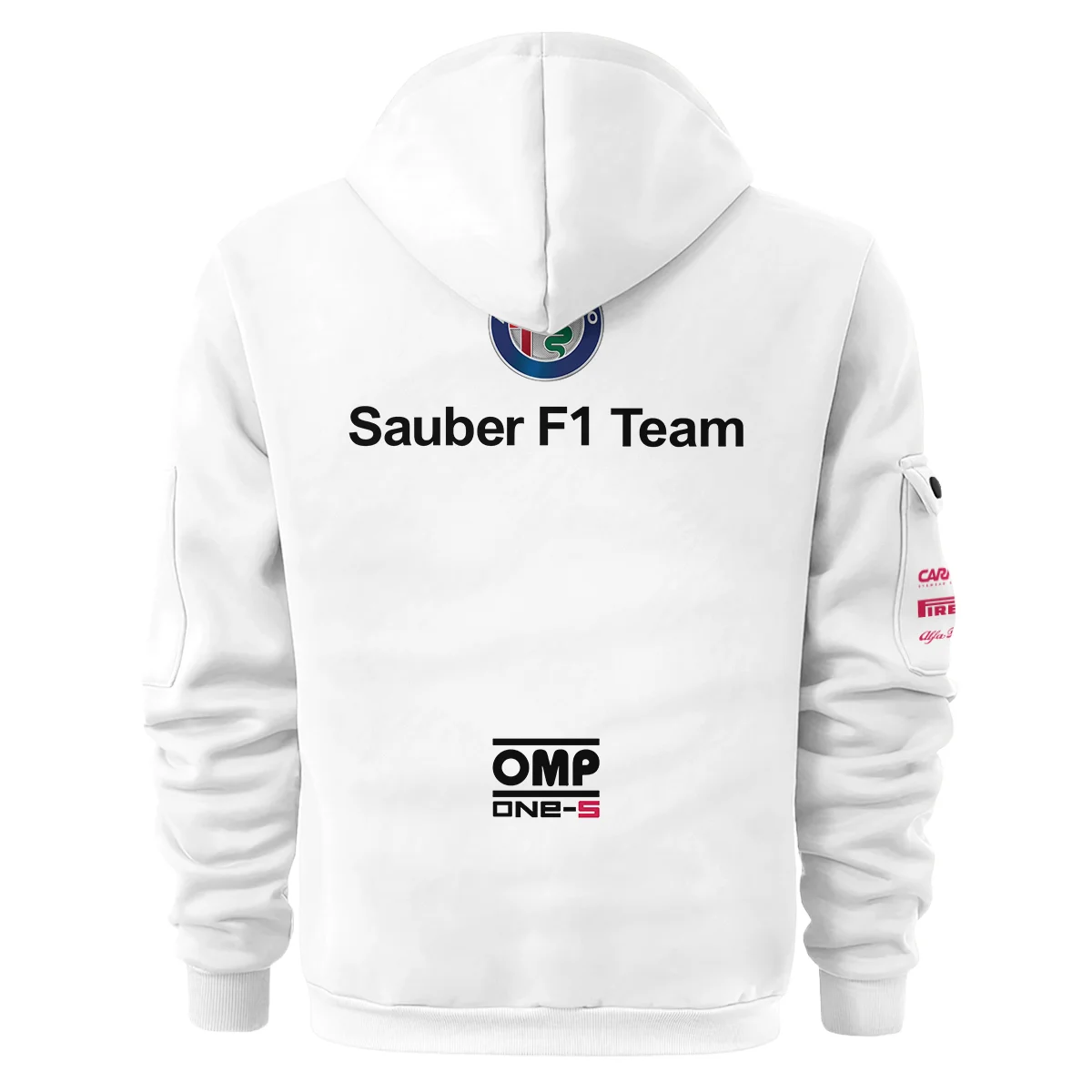 2018 Charles Leclerc Racing Suit Alfa Romeo Sauber F1 Hoodie Half Zip BLVACL260825A6HDF - Image 3