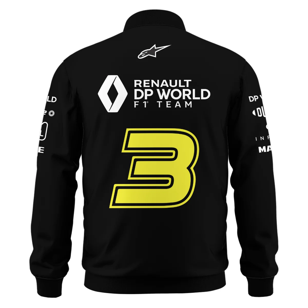 2018 Daniel Ricciardo Renault DP World Race Suit Bomber BLVA180725A01BB - Image 3