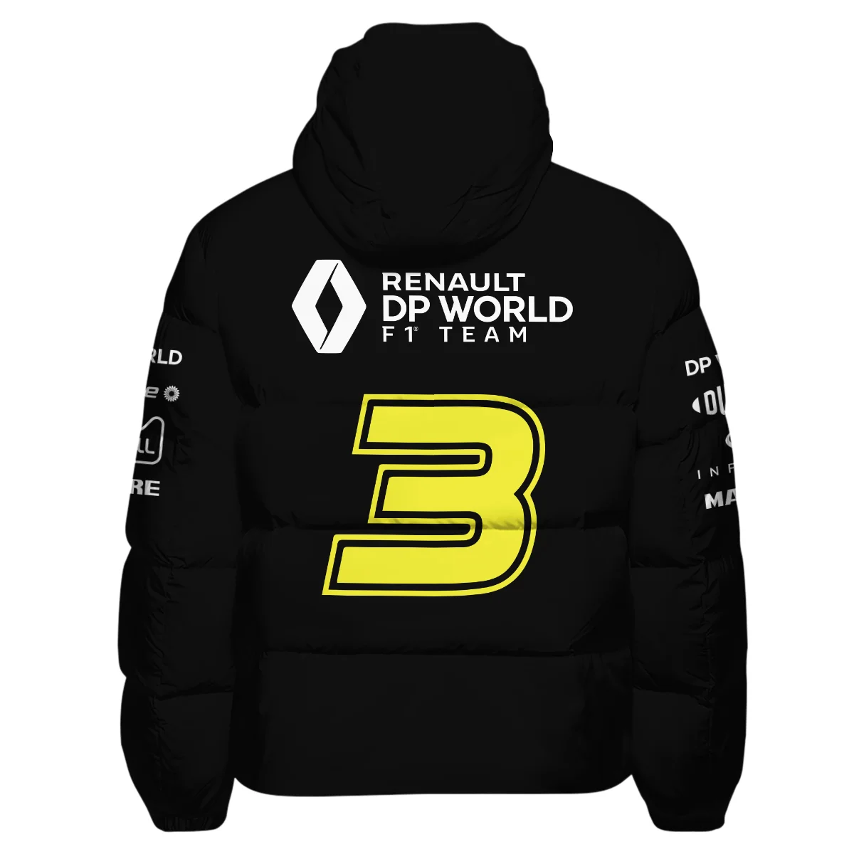 2018 Daniel Ricciardo Renault DP World Race Suit Down & Puffer Jackets BLVA180725A01HCJ - Image 3