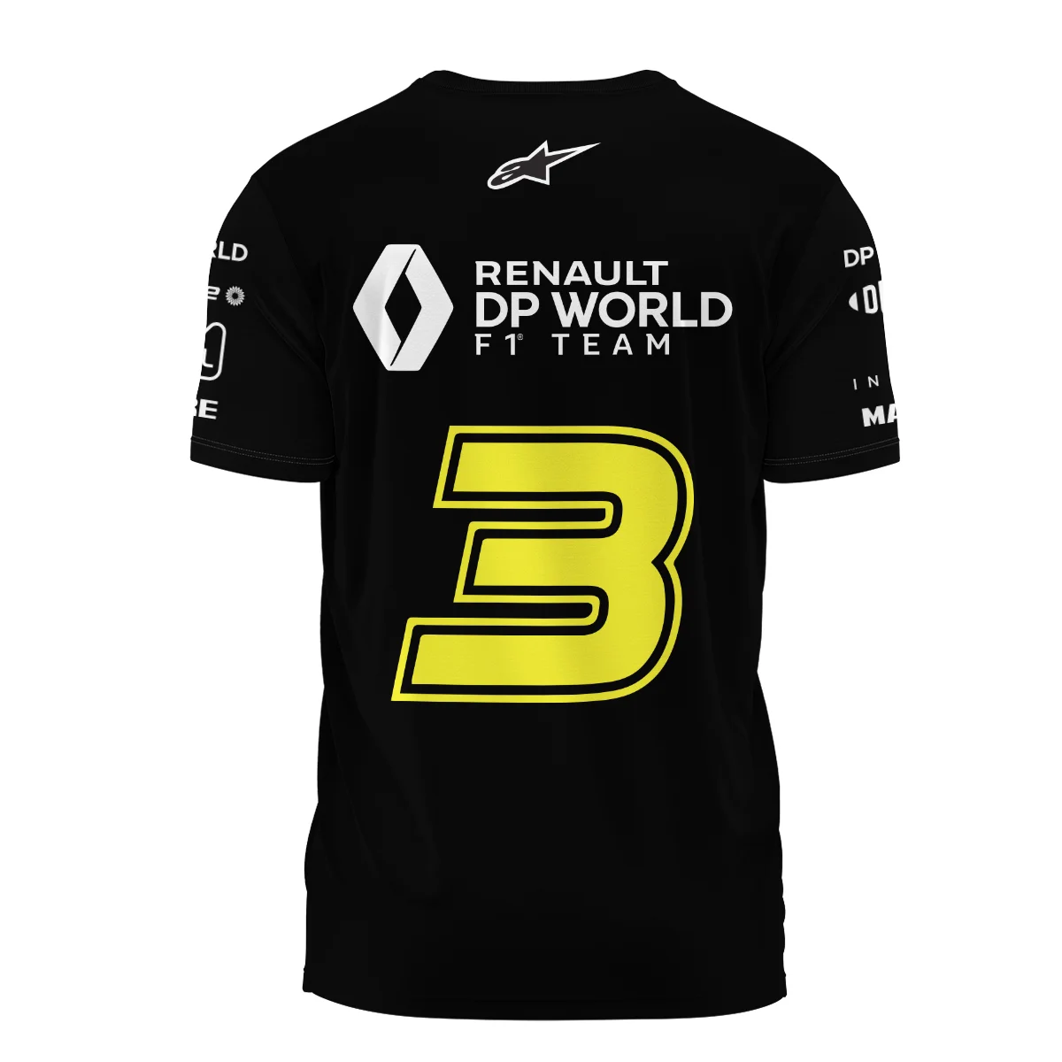 2018 Daniel Ricciardo Renault DP World Race Suit T-Shirt BLVA180725A01TS - Image 3