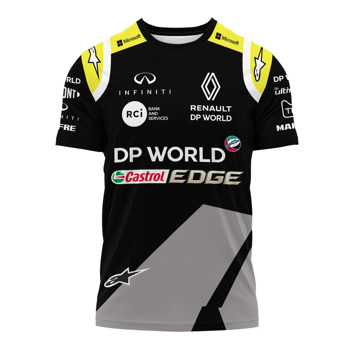 2018 Daniel Ricciardo Renault DP World Race Suit T-Shirt BLVA180725A01TS - Image 2