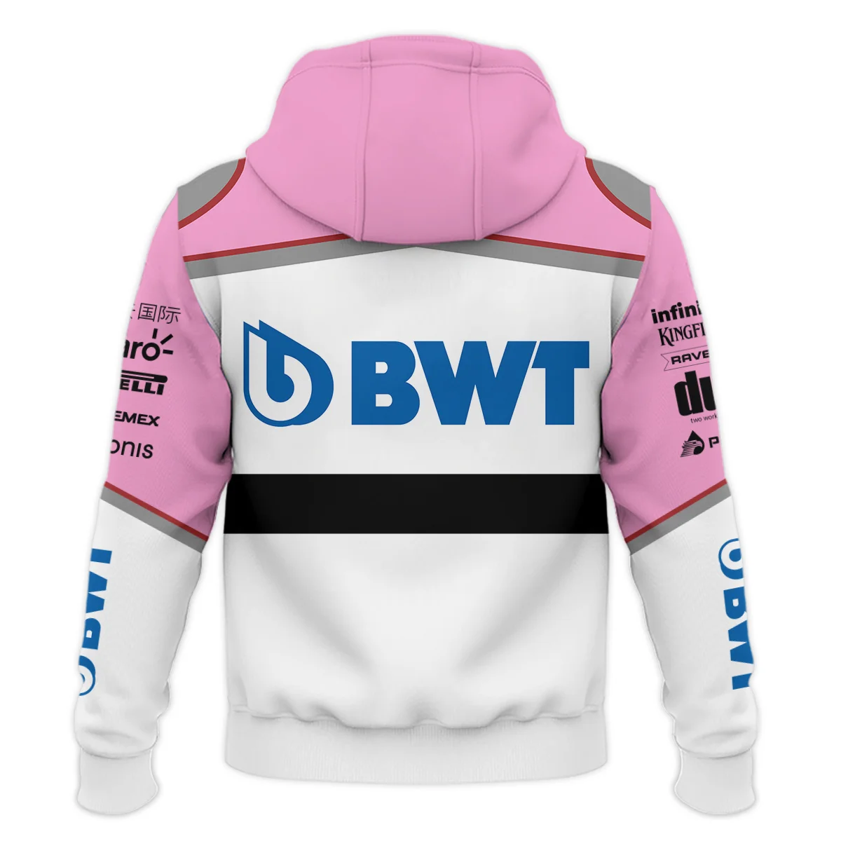 2018 Sergio Perez Racing Suit Racing Point F1 Zipper Hoodie BLVASP170925A4ZHD - Image 3