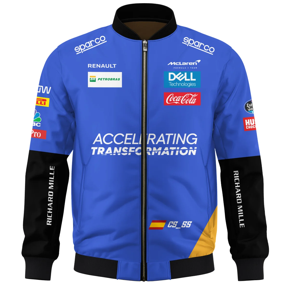 2019 Carlos Sainz Racing Suit McLaren F1 Bomber BLVACS190825A15BB - Image 2