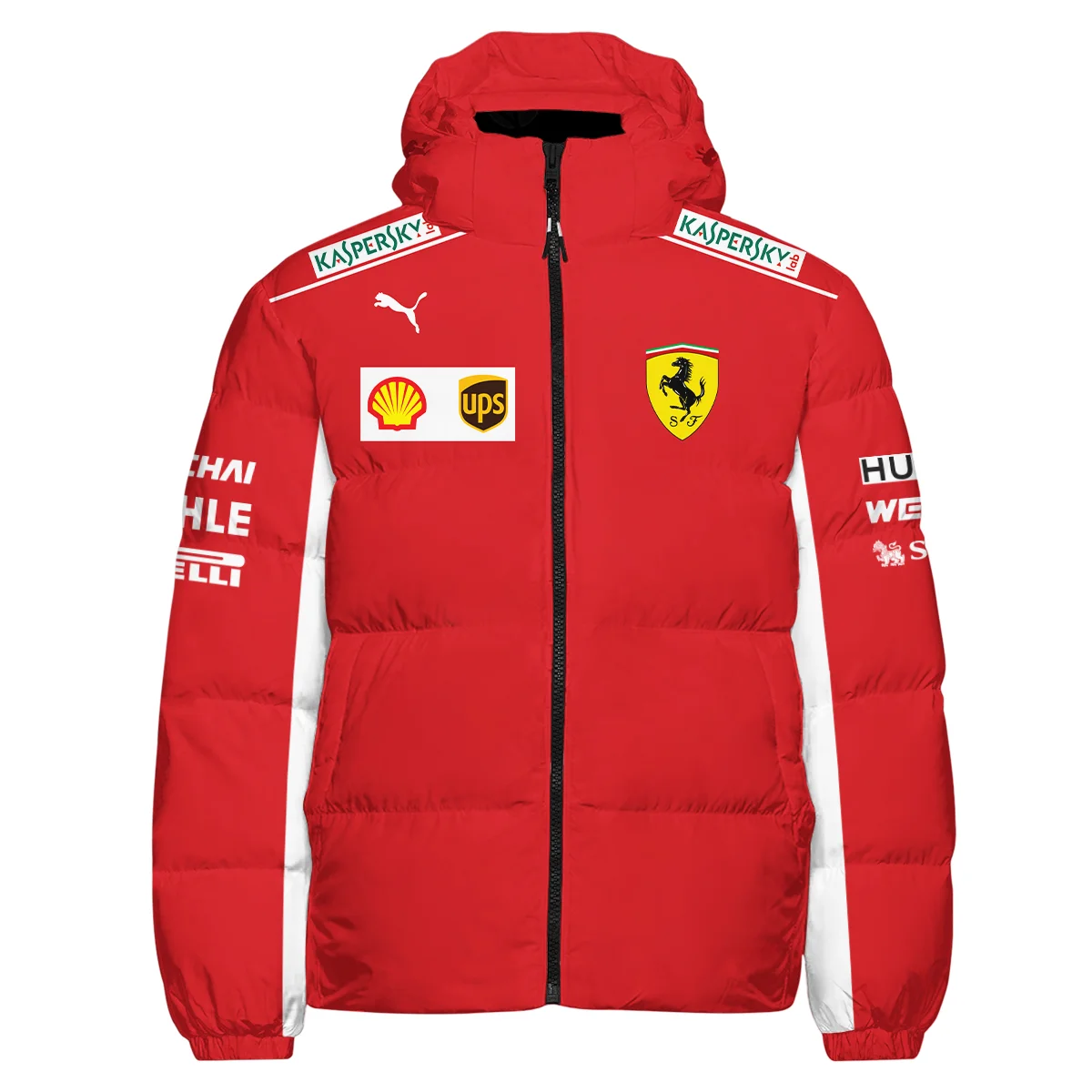 2019 Charles Leclerc Racing Suit Ferrari F1 Down & Puffer Jackets BLVACL260825A5HCJ - Image 2