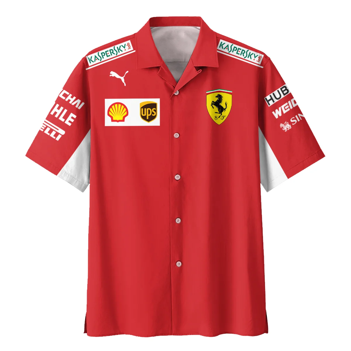 2019 Charles Leclerc Racing Suit Ferrari F1 Hawaiian Shirt BLVACL260825A5HW - Image 2