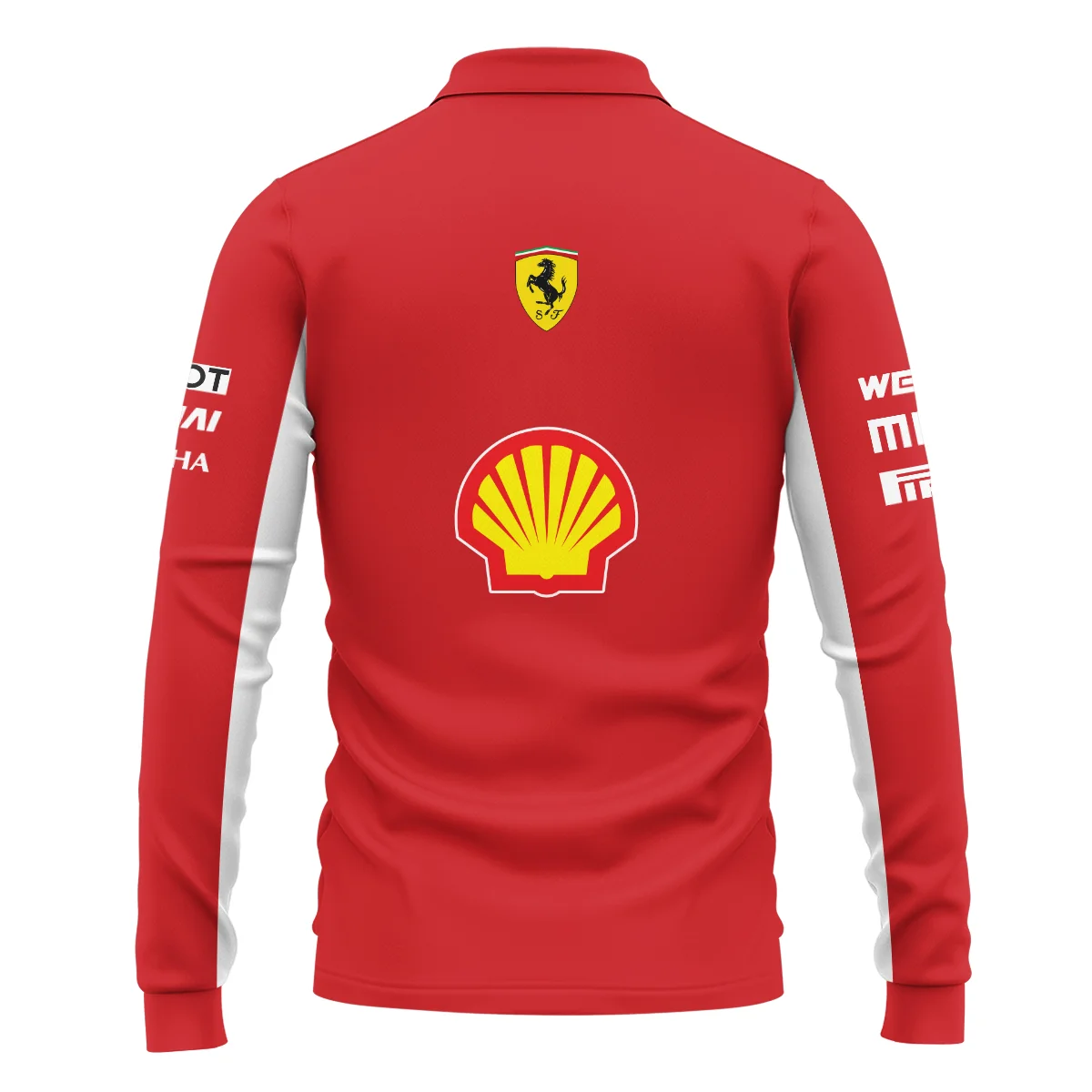 2019 Charles Leclerc Racing Suit Ferrari F1 Long Polo Shirt BLVACL260825A5LPL - Image 3