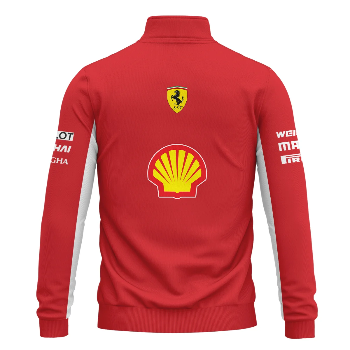 2019 Charles Leclerc Racing Suit Ferrari F1 Quarter-Zip Sweatshirt BLVACL260825A5QZS - Image 3